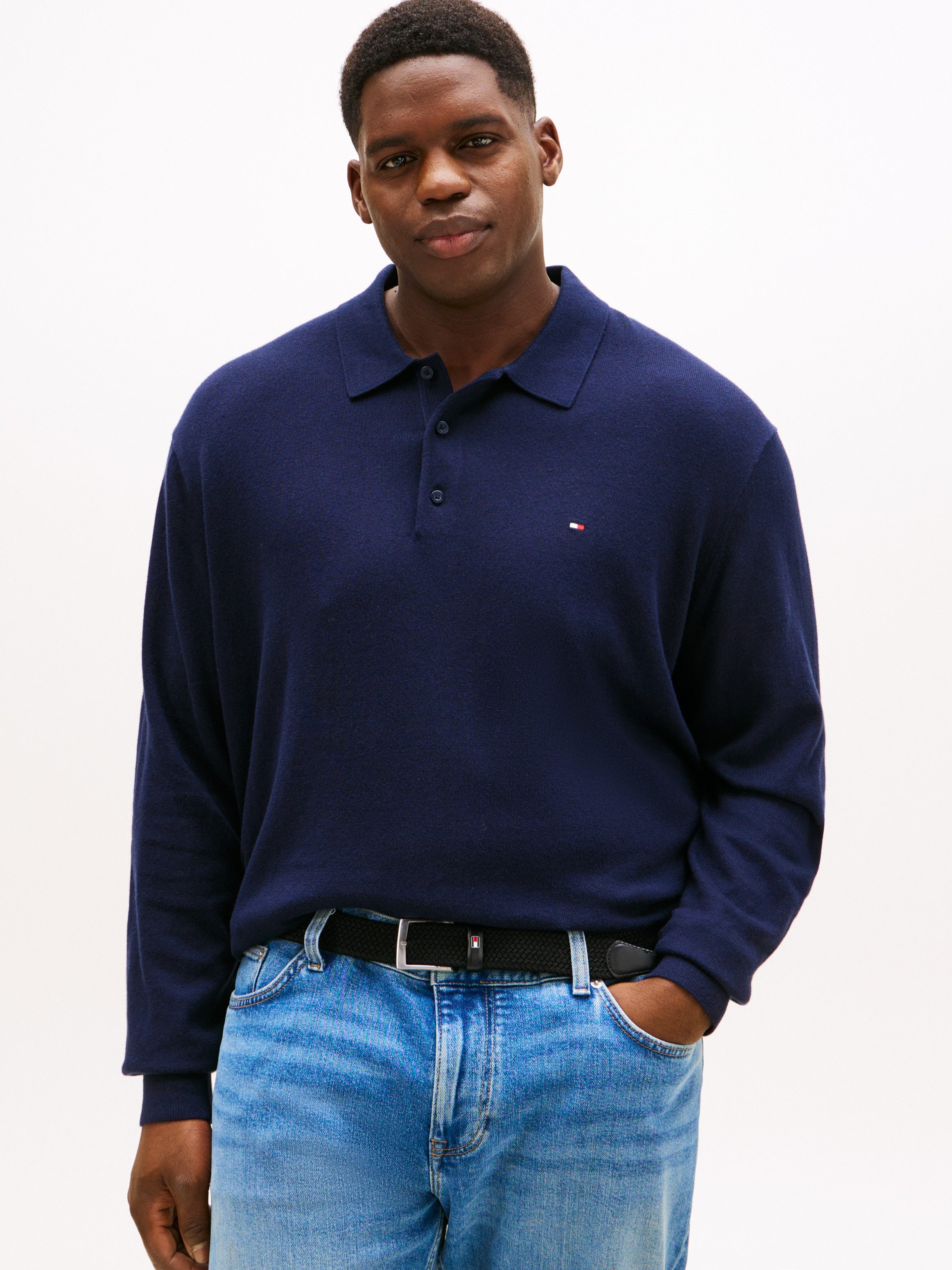 Tommy Hilfiger Big & Tall Polokragenpullover günstig online kaufen
