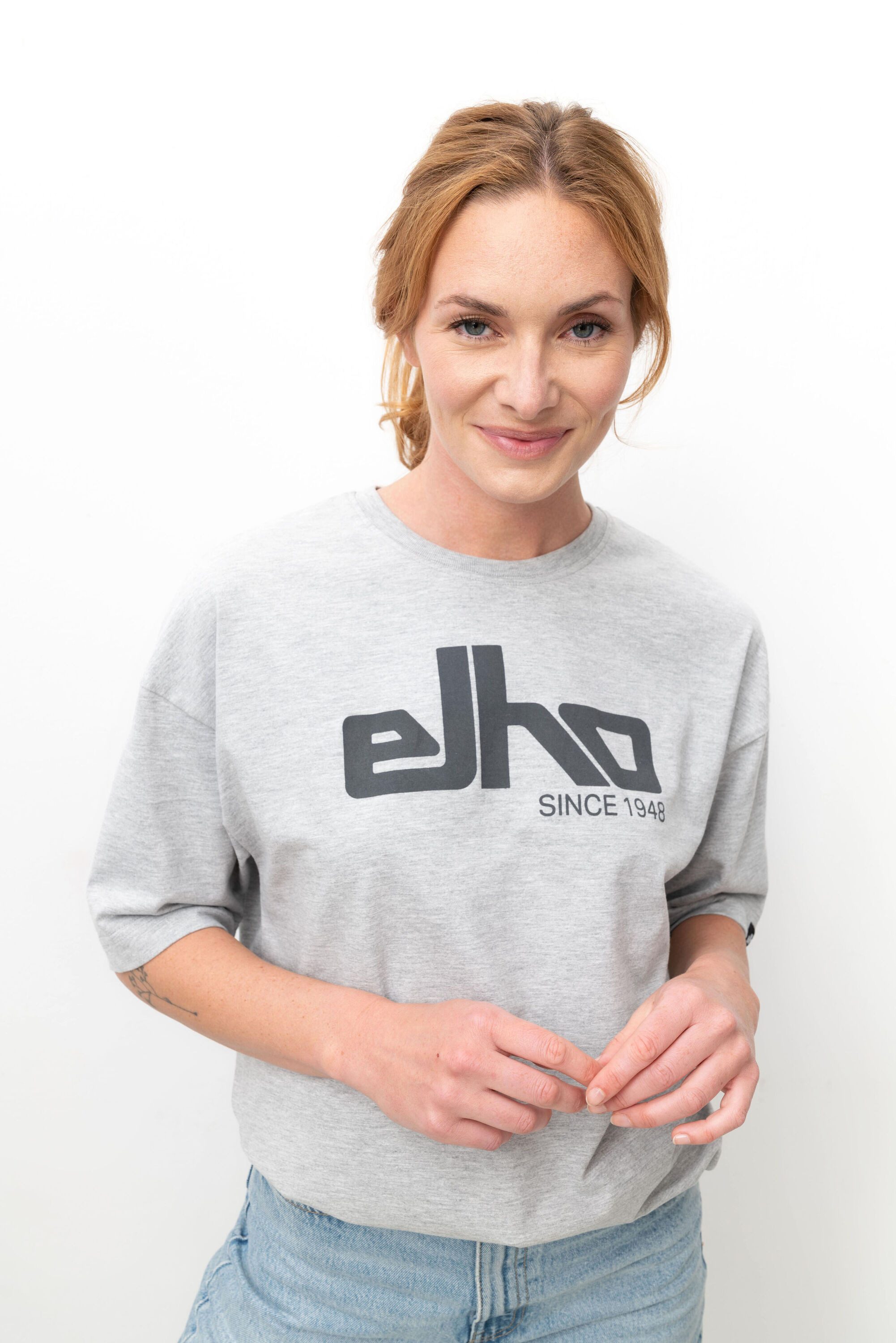Elho Rundhalsshirt (1-tlg) mit elho Logo-Print