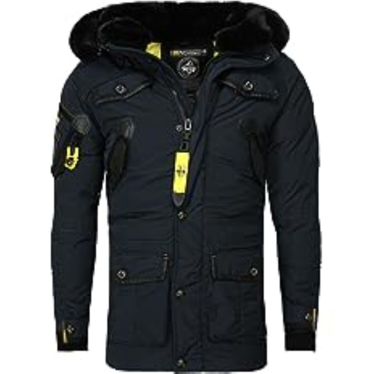 Geographical Norway Winterjacke Outdoor Parka 1-St., Herren Jacke NAVY Wintermantel) Winter (Packung, Parka BrAcrobat