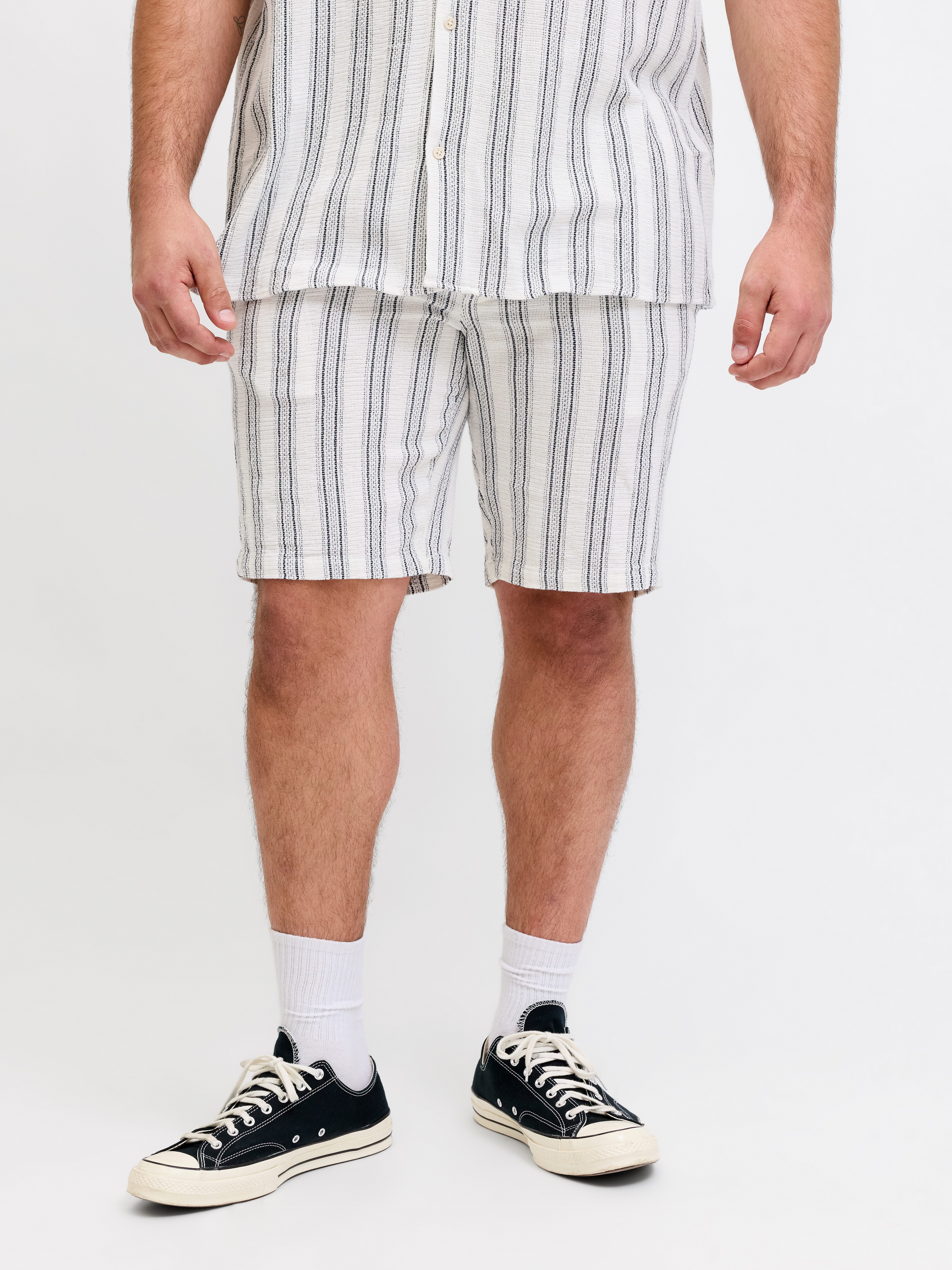 Jack & Jones PlusSize Sweatshorts JPSTJAIDEN COBA STRIPE JOG SHORT SN PLS