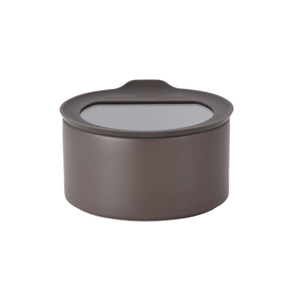 NEOFLAM® Vorratsdose (1-tlg) Vorratsdose - 1000ml Silikon, FIKA Forest One Keramik Keramik, Grey