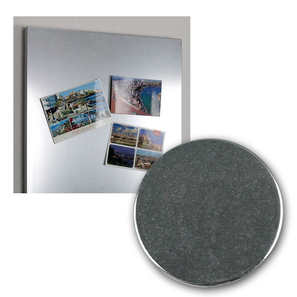 Blanko Magnet Neodymiummagnet-Set 5 Stück 19x1,5mm mit Klebeseit