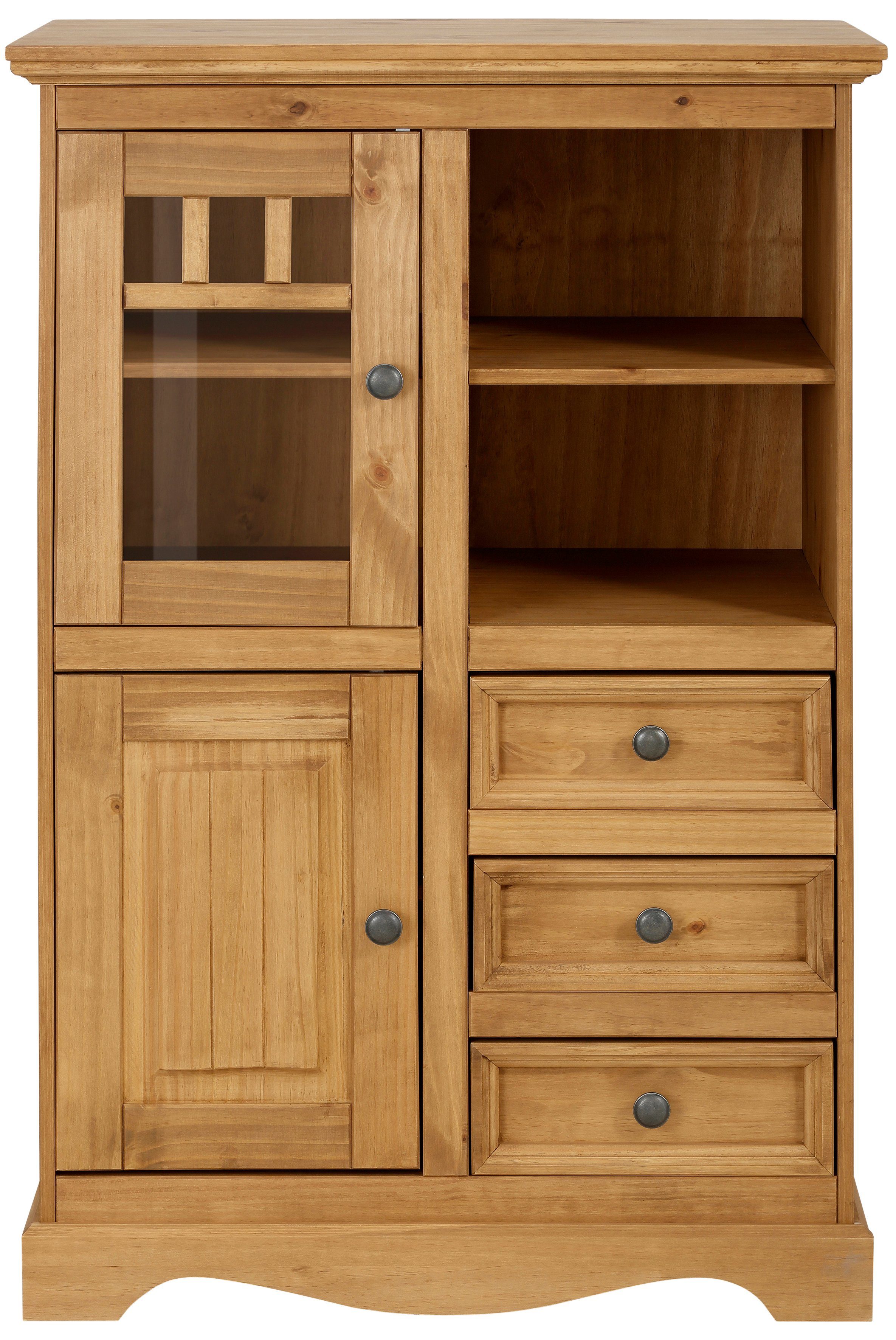 OTTO home Highboard Melissa, Vitrine, Breite 80 cm