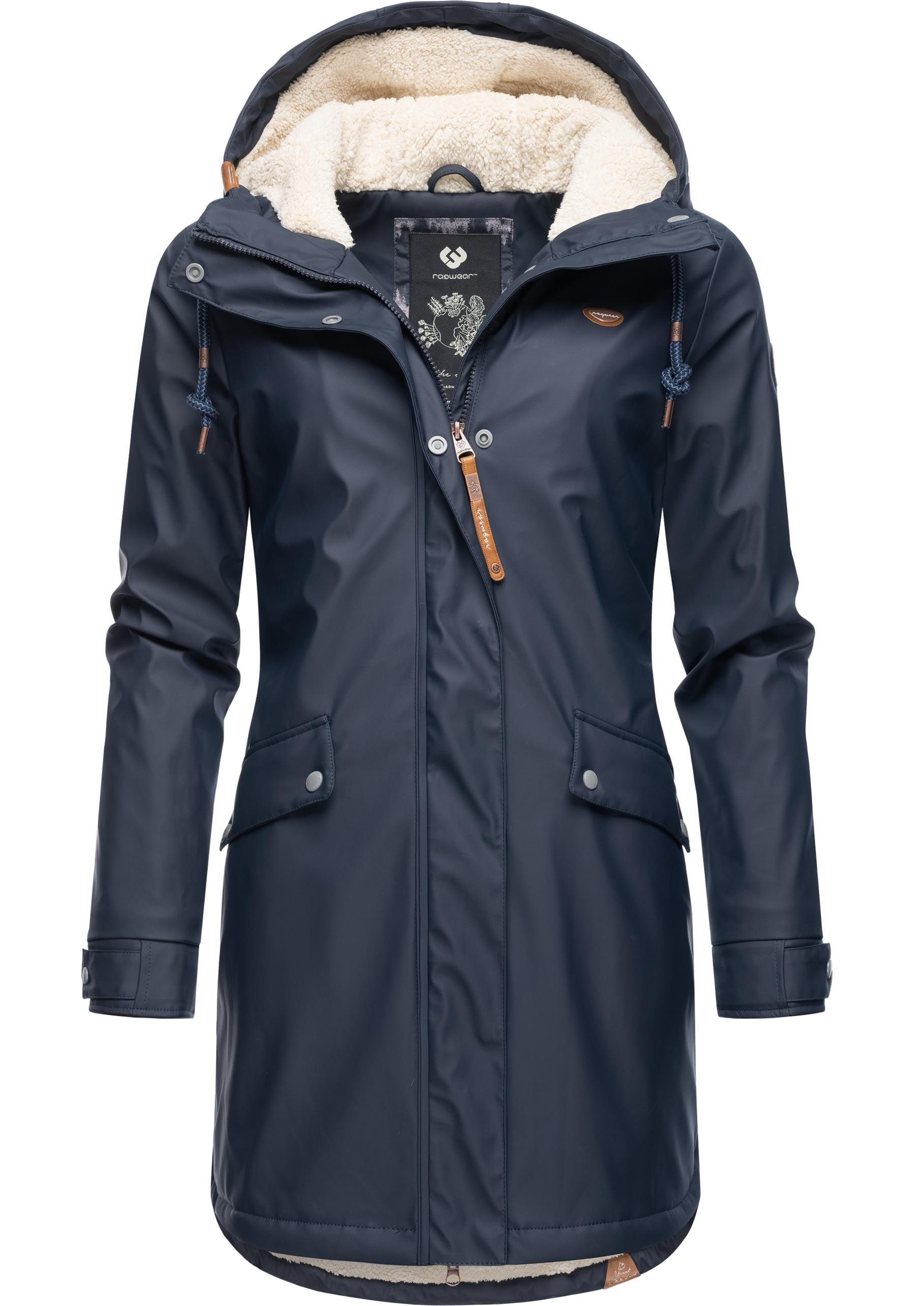RAGWEAR Regenjacke Tinsley stylischer Regenparka für den Winter mehr