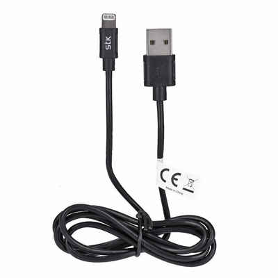 STK StK Lade-und Sync-Kabel mit Lightning-Anschluss schwarz USB-Kabel