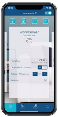 Homematic IP HOMEMATIC IP 156669A0, Wandthermostat mit Wetterstation