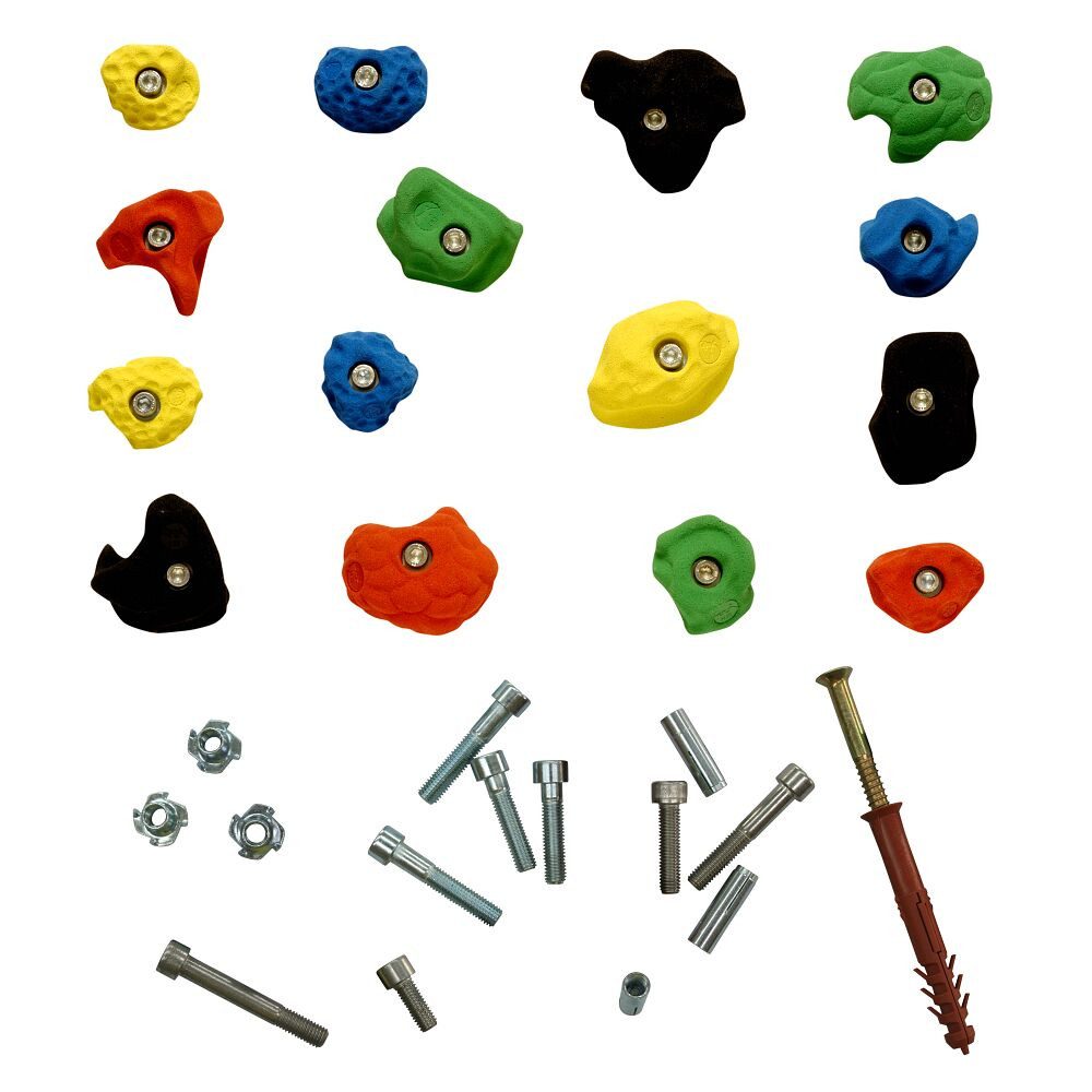 Mit Befestigungsmaterial für Betonwand, Set B