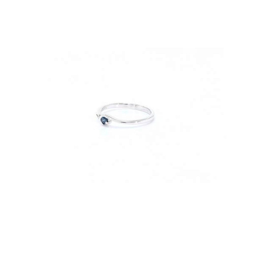 Cavill Diamantring Blauer Diamant Sterling Silber Ring (1-tlg)