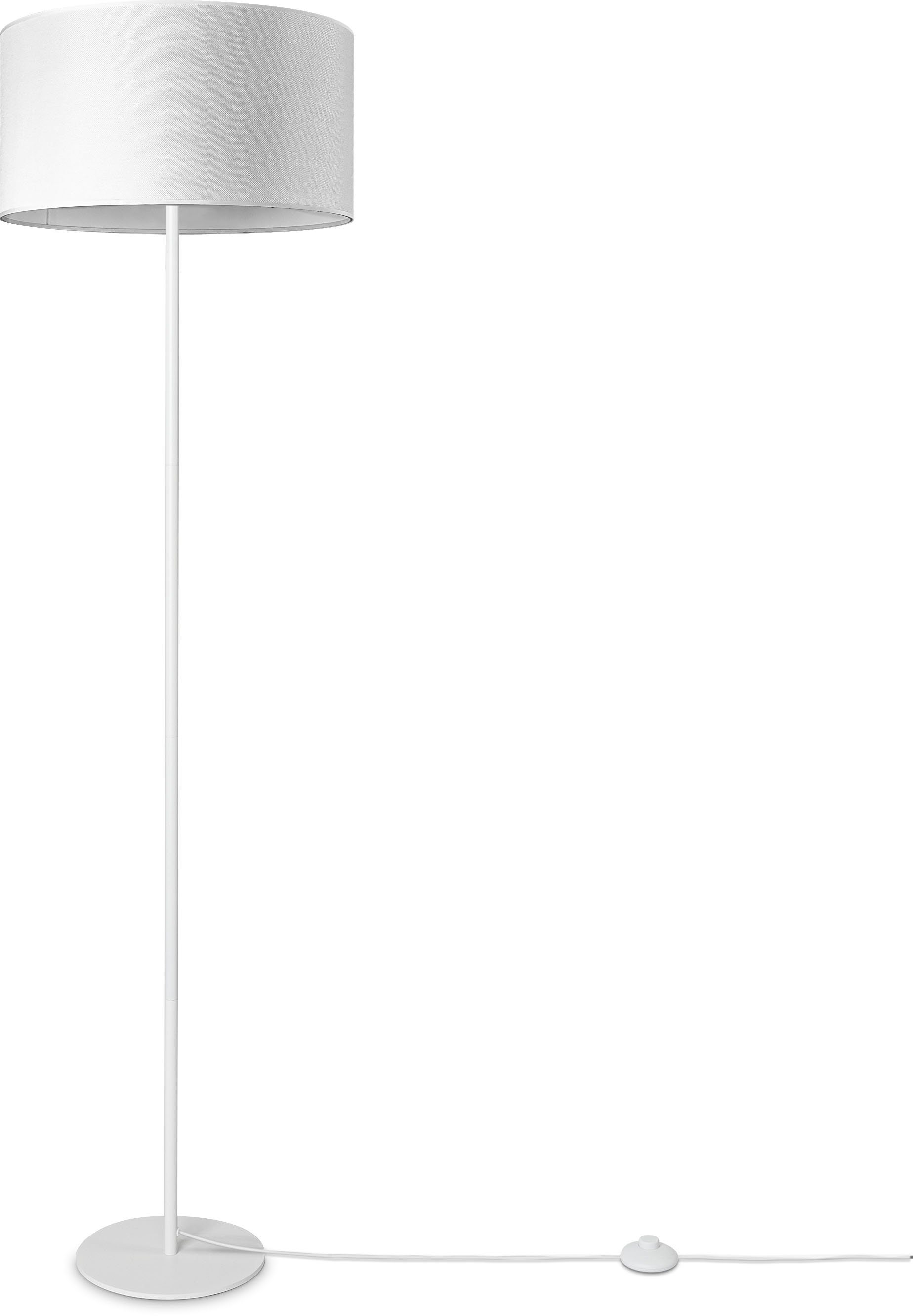 Stehlampe E27 CANVAS LUCA ohne Paco Leselampe Lampenschirm Leuchtmittel, Stoff Stehlampe Wohnzimmer COLOR, Home UNI Skandi Büro
