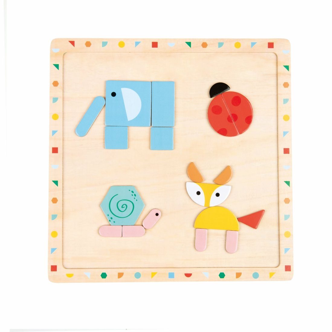 Lelin Lernspielzeug 20227 Magnetic shape and creative Puzzle - Magnetisches kreativ Puzzle