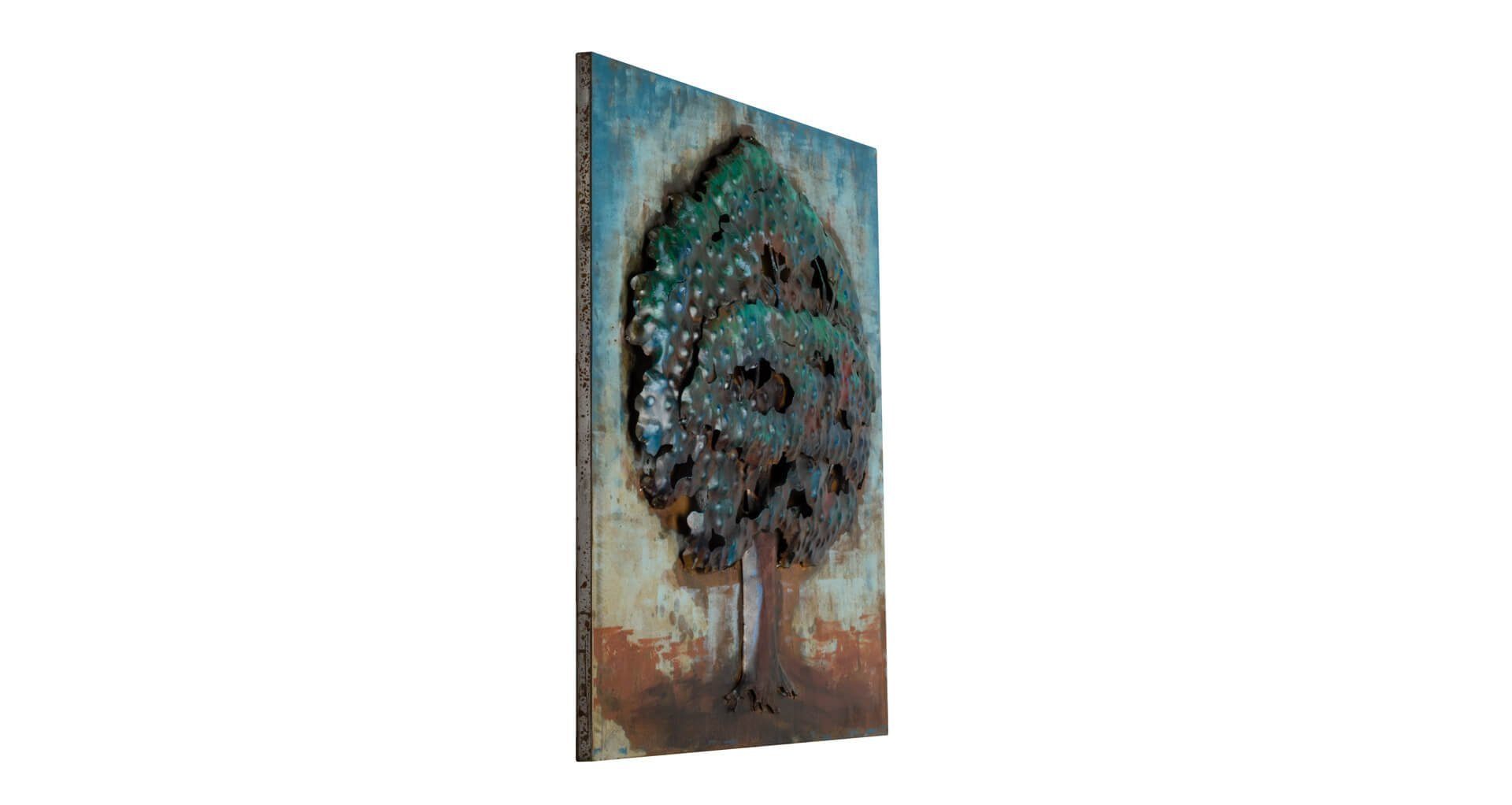 KUNSTLOFT Wandrelief cm, Edens 3D 60x60 Metallbild handgefertiges Idyll