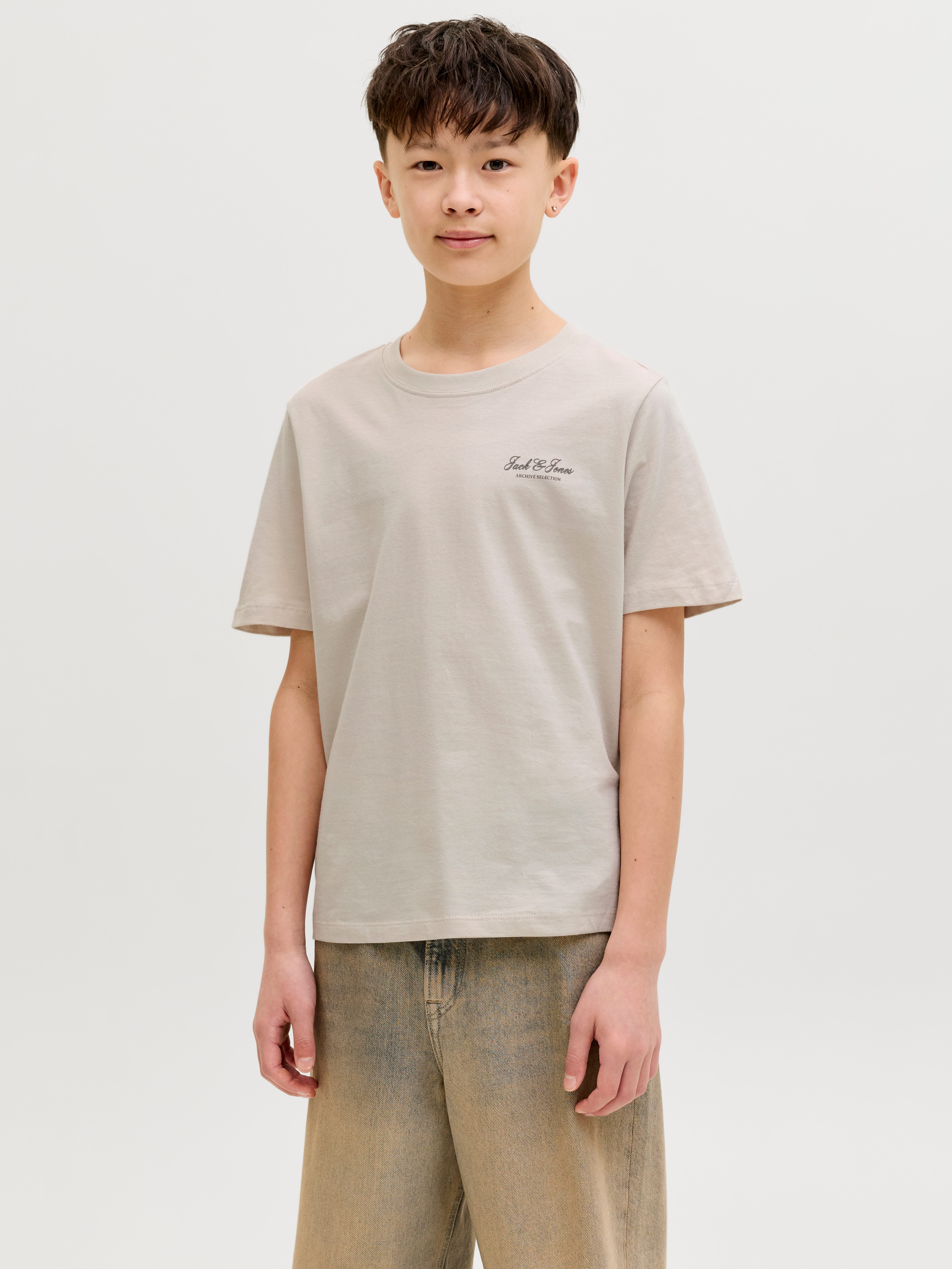 Jack & Jones Junior Rundhalsshirt JJEARCHIVE GRAPHIC TEE SS ONECK NOOS JNR Baumwolle, relaxed fit