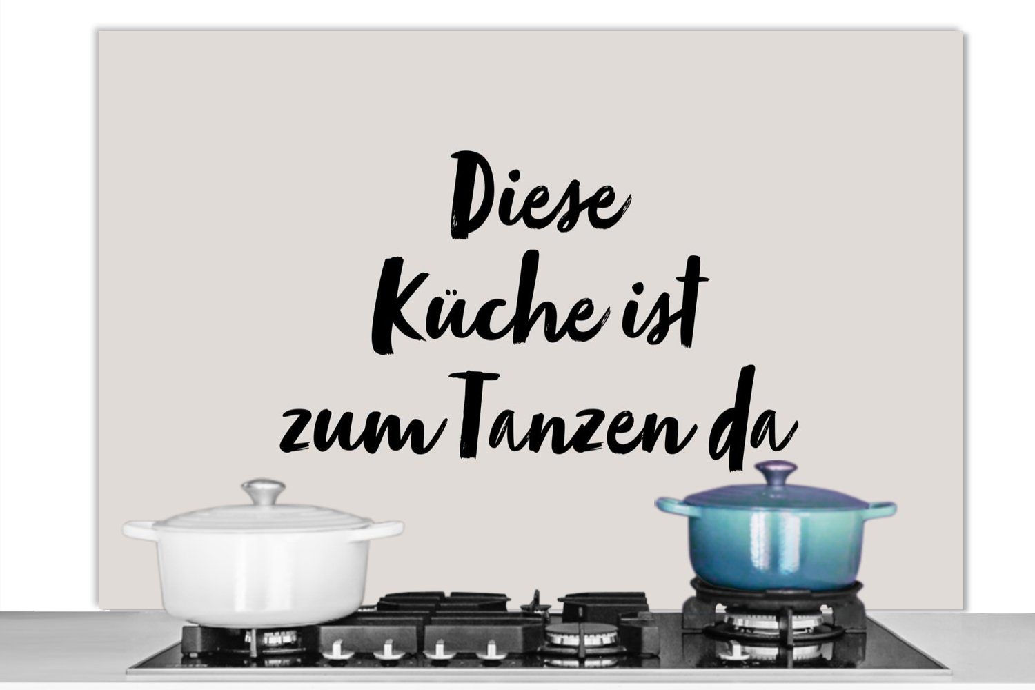 MuchoWow Küchenrückwand Zitate Sprichwörter Diese Küche ist dazu da