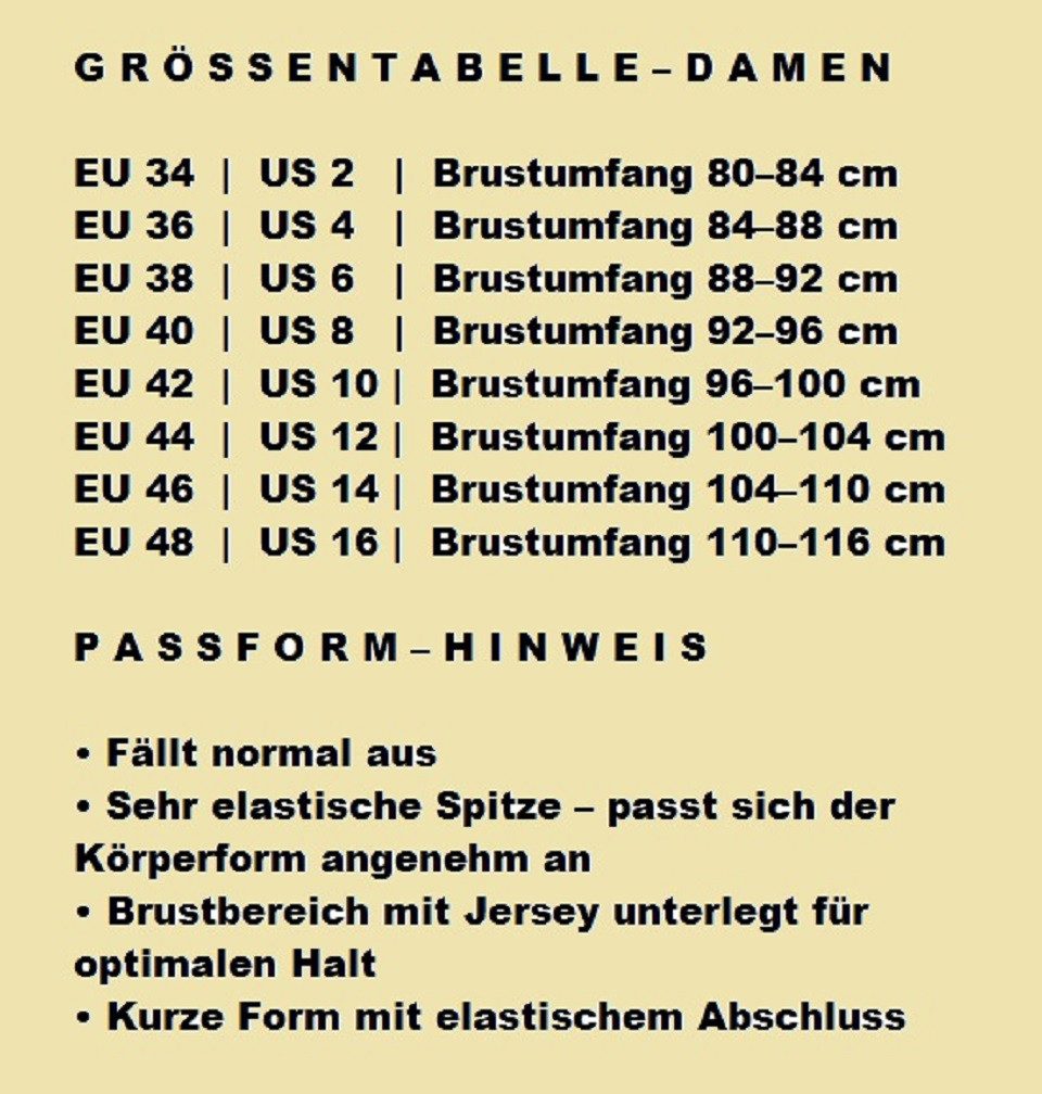 Pezzo D'oro Dirndlbluse Dirndlbluse Flügelärmel Spitze,in creme
