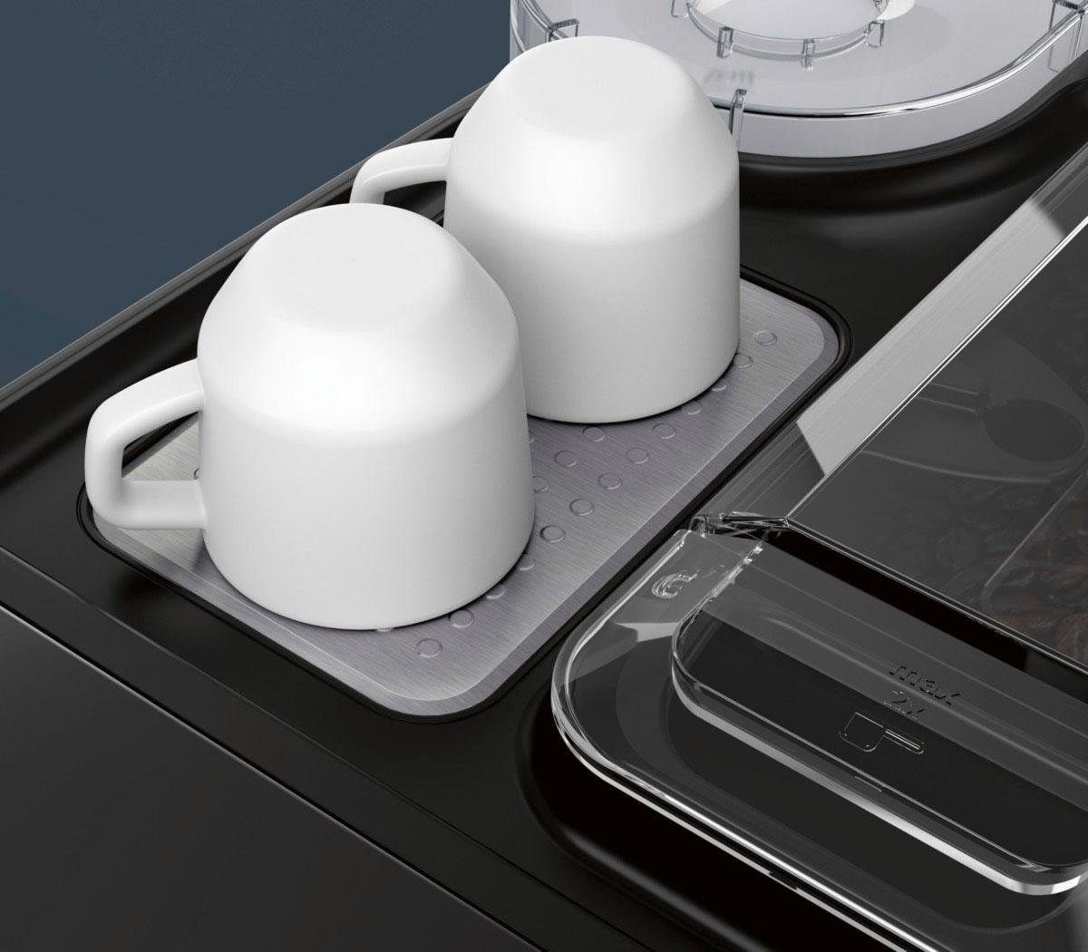Tassen EQ.500 TQ507D02, SIEMENS gleichzeitig einfache Milchbehälter, integral 2 Bedienung, integrierter Kaffeevollautomat