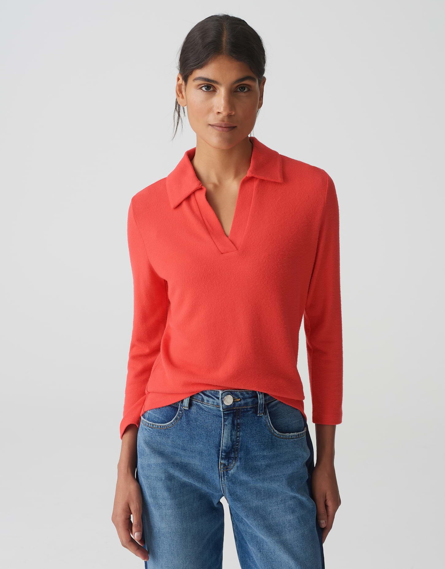 Poloshirt Shirt SINNI Batwing Fit aus strukturiertem Jersey