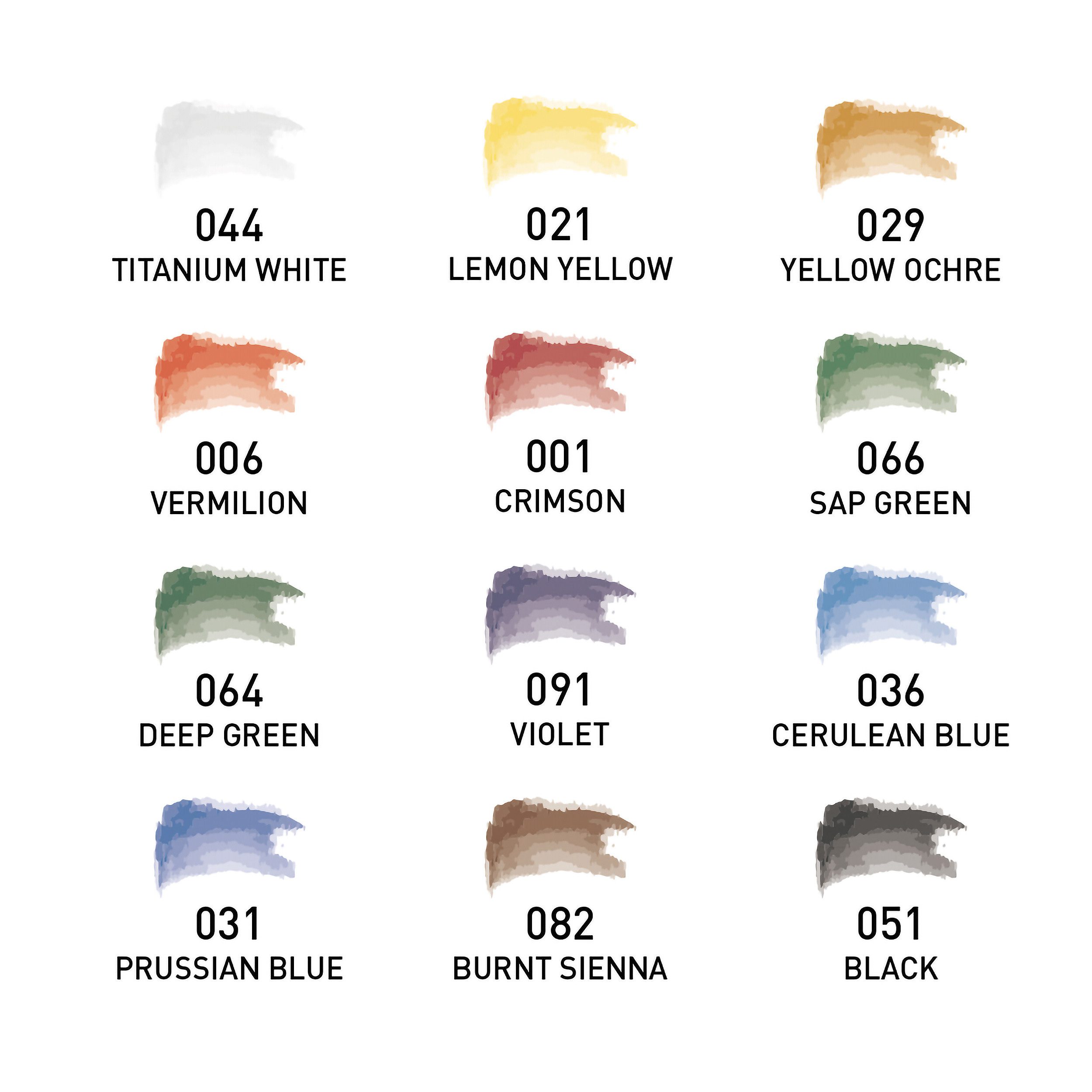ESENG Aquarellfarbe FRUIT WP-12, 12-ml-Tuben, 12 Farben