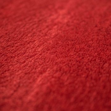 Teppich Waschbarer Designer Badezimmer Teppich – abgerundete Ecken – rot, Teppich-Traum, rechteckig, Höhe: 16 mm