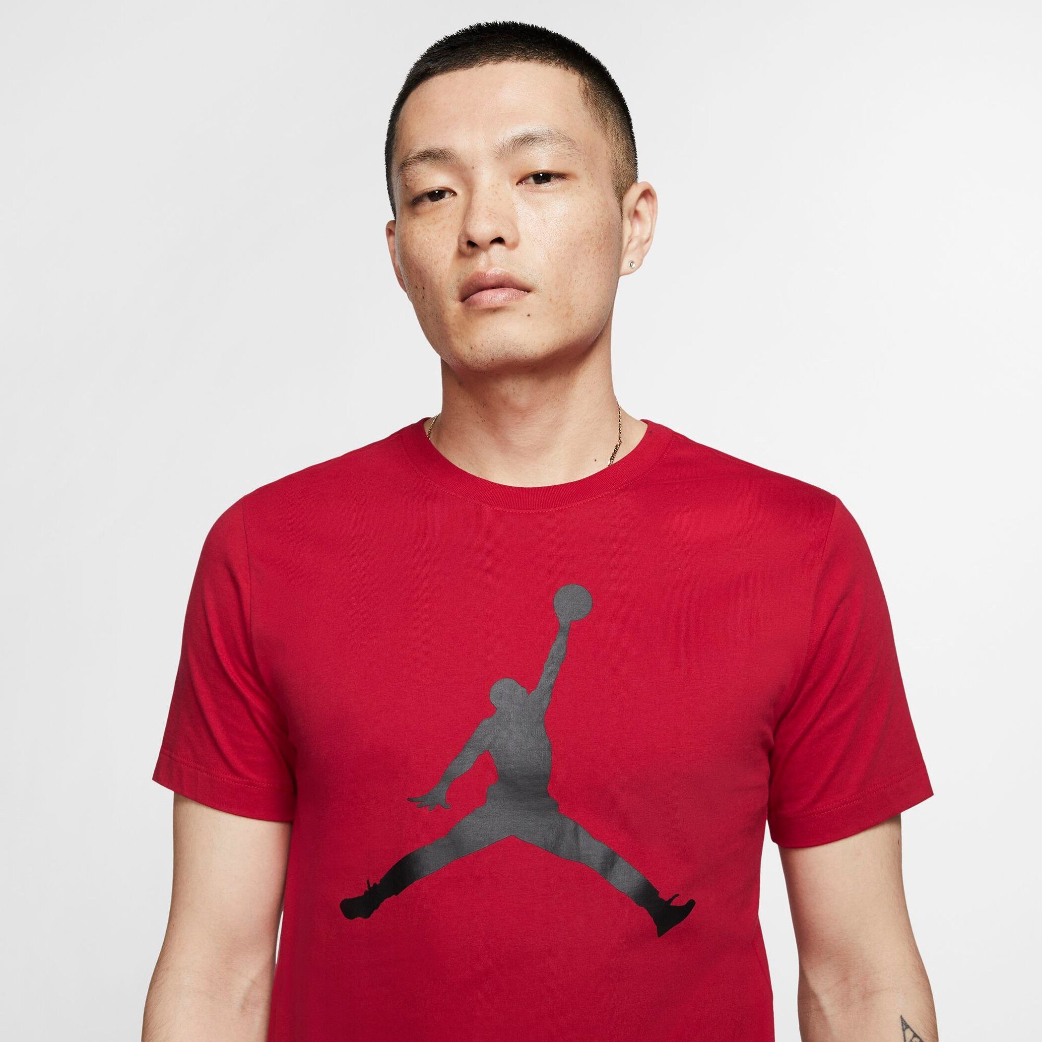 Jordan Trainingsshirt M J JUMPMAN SS CREW relaxte Passform, sportlicher Stil, aus Baumwolle