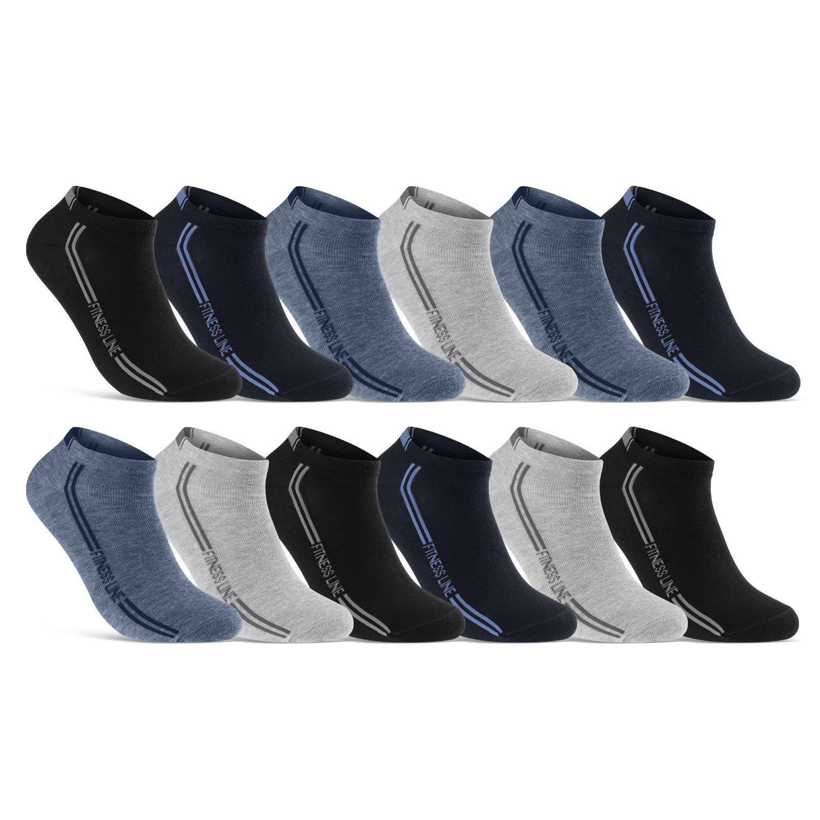 Sneakersocken 8, 12 oder 20 Paar Sneaker Socken SPORT