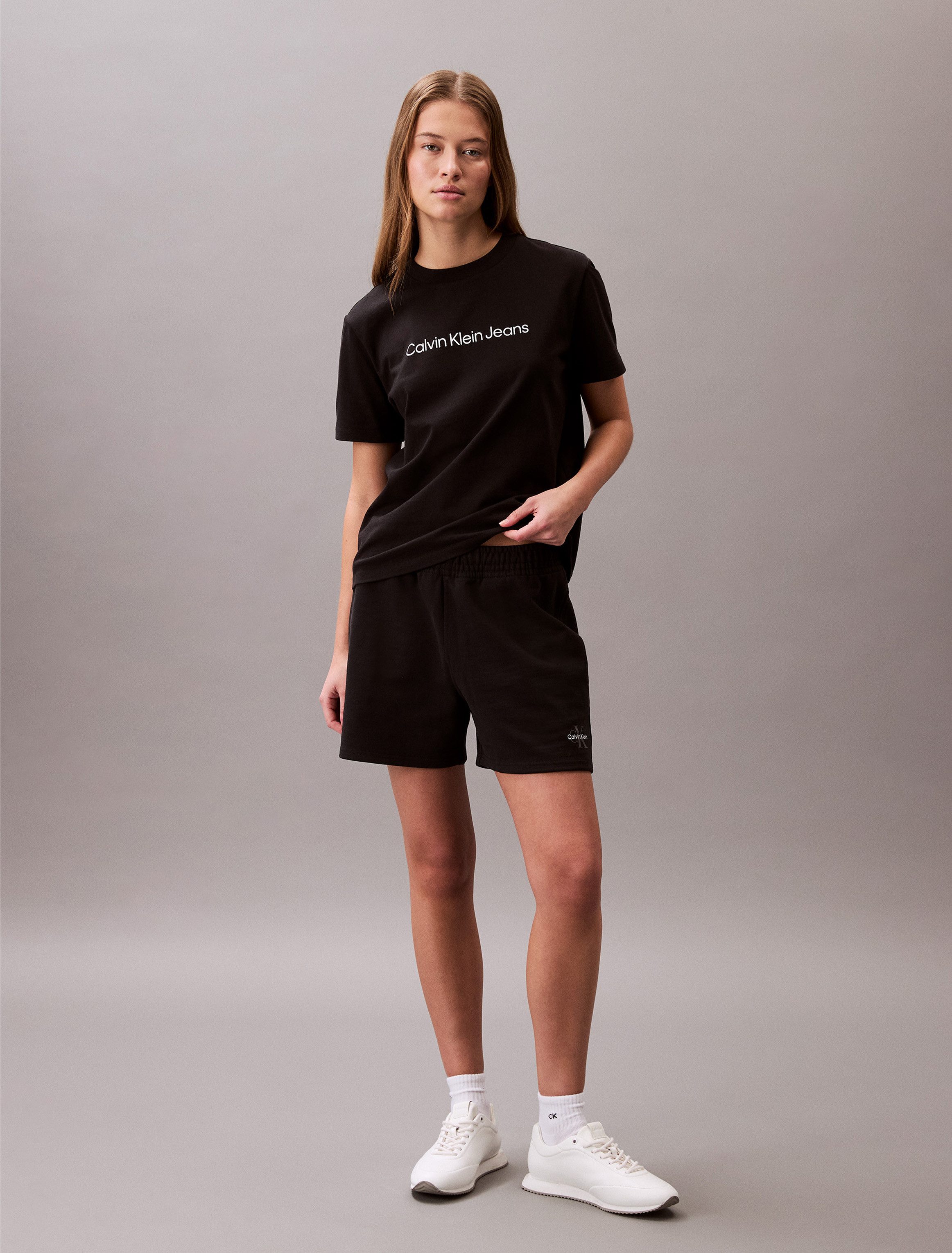Calvin Klein Jeans Sweatshorts MONOLOGO FRENCH TERRY SHORT Mit elastischem Bund