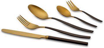 ECHTWERK Besteck-Set Positano Due (20-tlg), 4 Personen, Edelstahl 18/10, Tafelbesteck, PVD beschichtet, zweifarbig (Gold/Black)