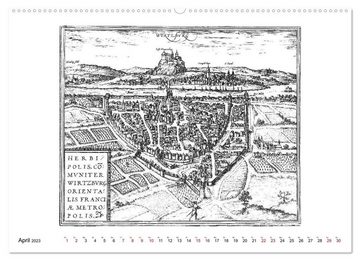CALVENDO Wandkalender Würzburg in alten Bildern (Premium, hochwertiger DIN A2 Wandkalender 2023, Kunstdruck in Hochglanz)