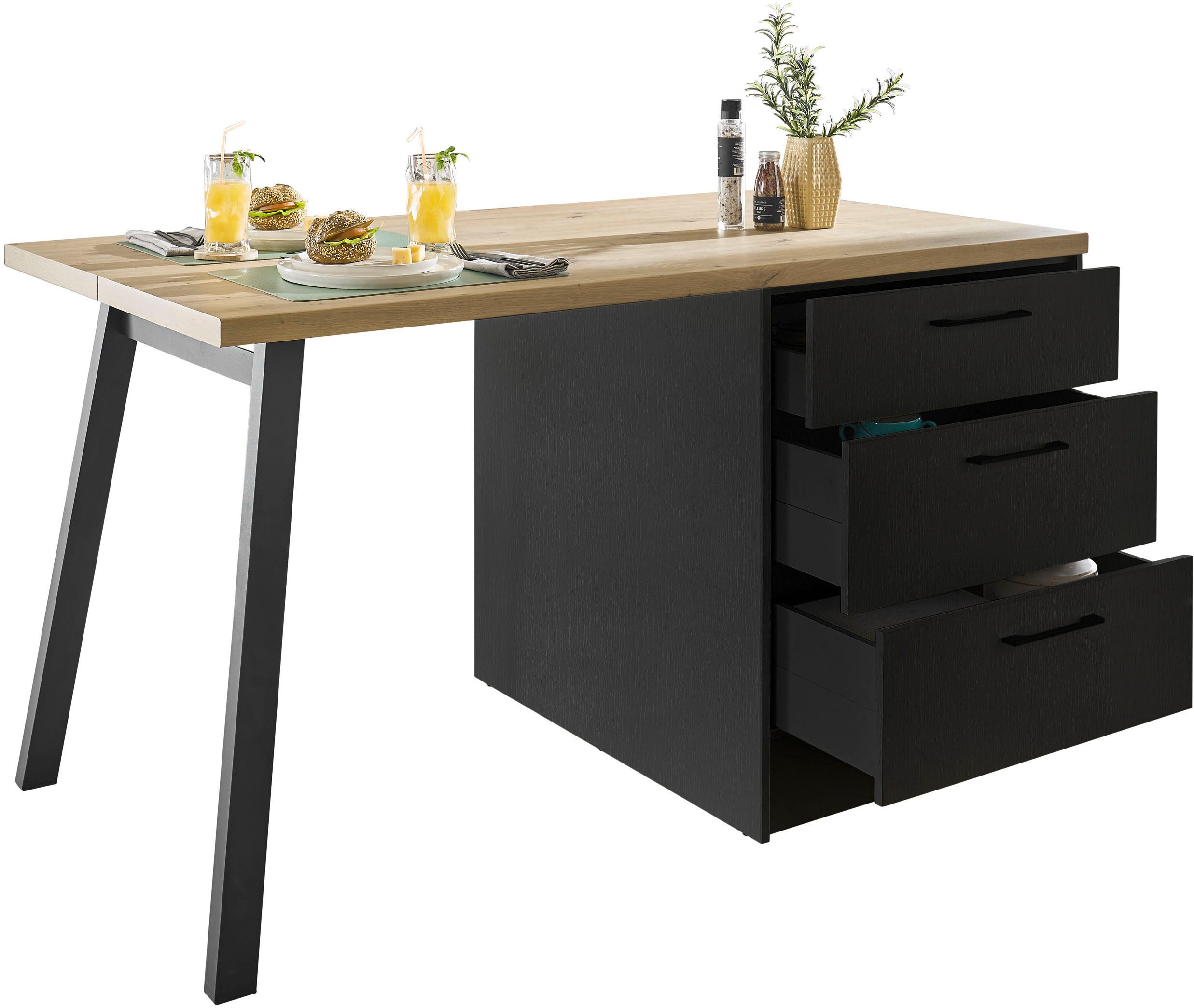 BASIC by Balculina Kücheninsel Turin, Breite 150cm