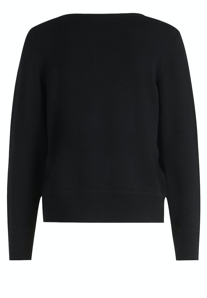 Betty Barclay Strickweste Strickjacke Kurz 1/1 Arm Black