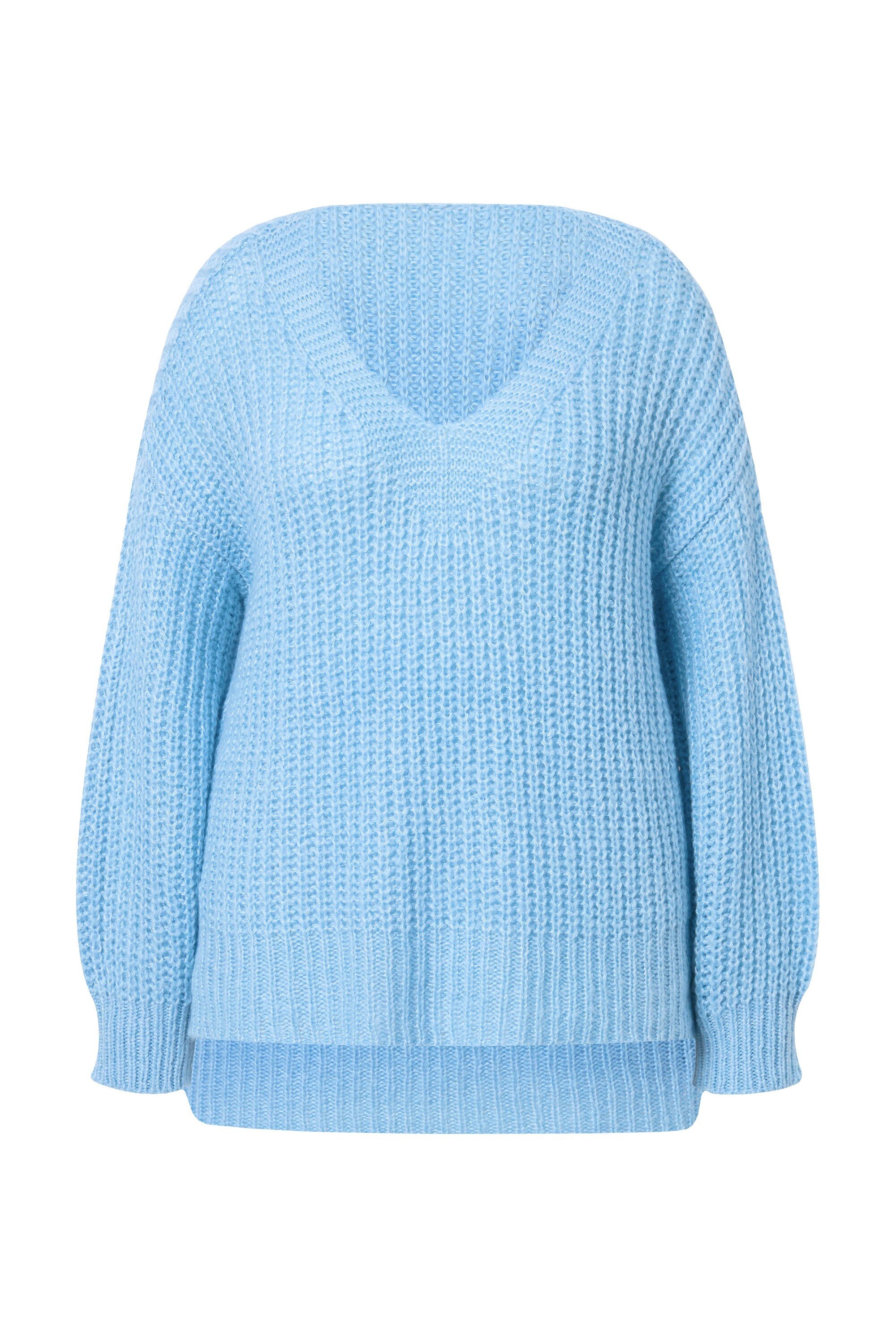 Janet & Joyce Strickpullover Pullover oversized V-Ausschnitt günstig online kaufen