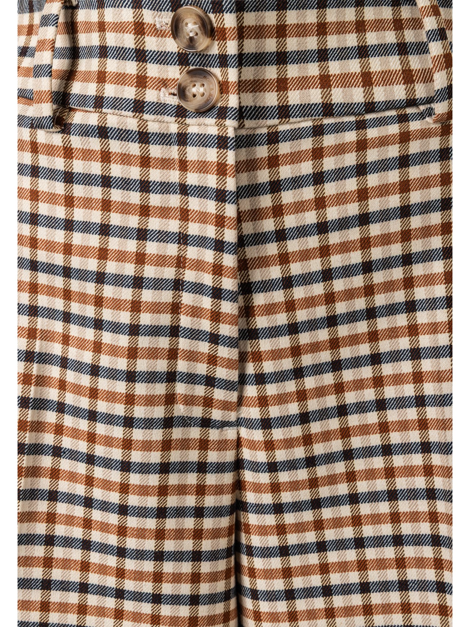MORE&MORE Culotte stylishe, weite 7/8 Karo-Culotte