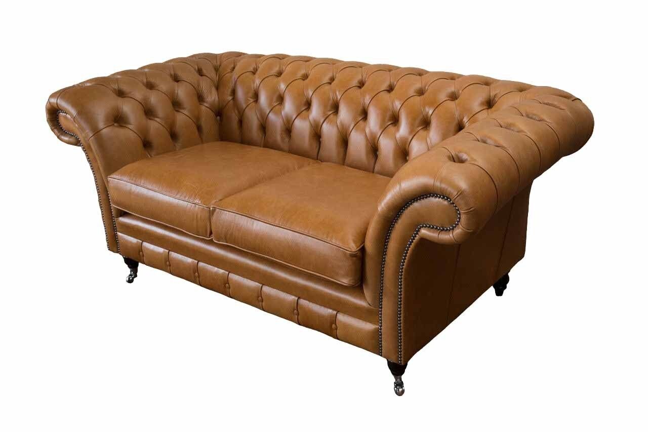 Sitz Couch, Made In Sitz Leder 2 JVmoebel Europe Sofa Sofas Sofa Chesterfield Polster Zweisitzer