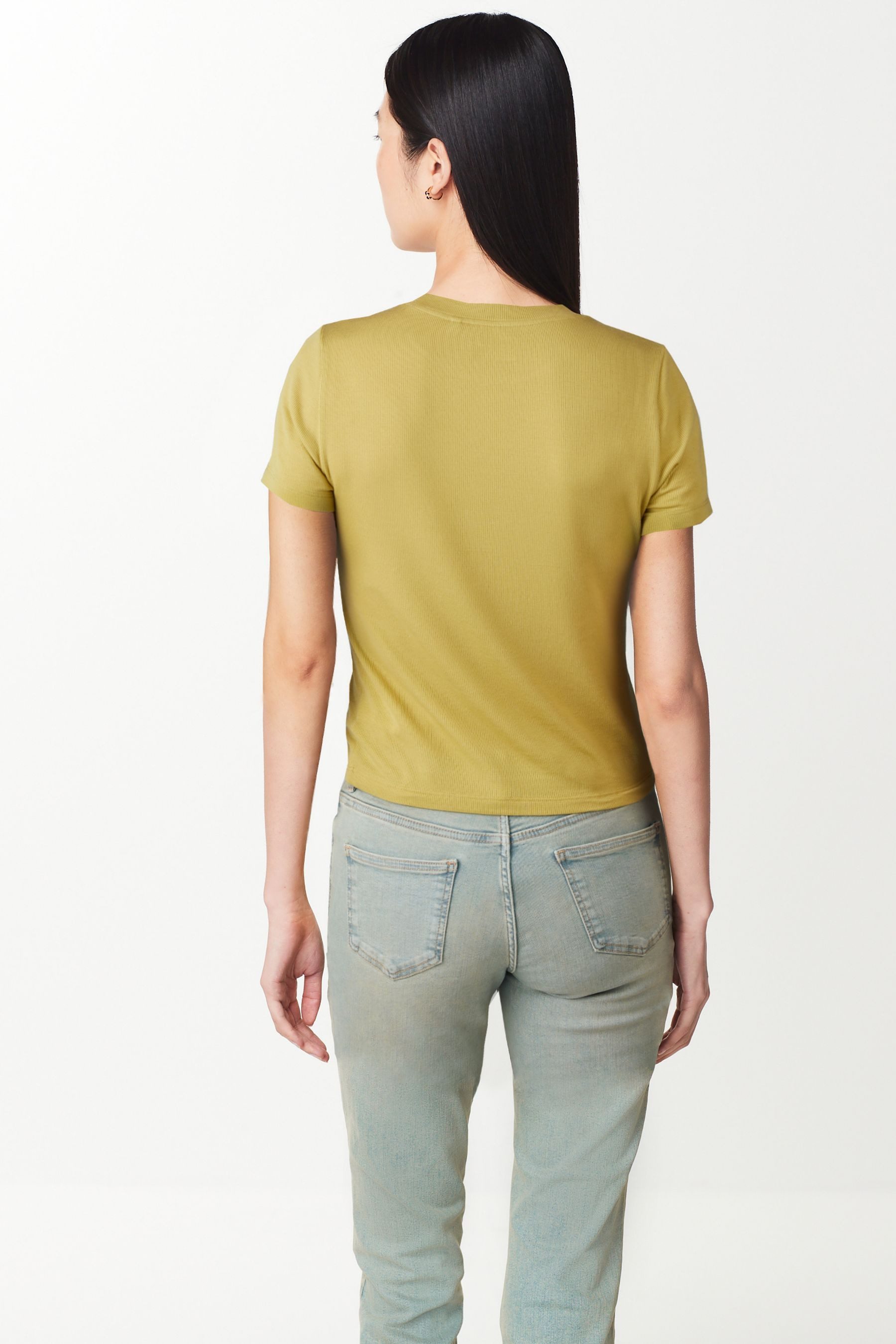 Next T-Shirt Superweiches, geripptes T-Shirt aus günstig online kaufen