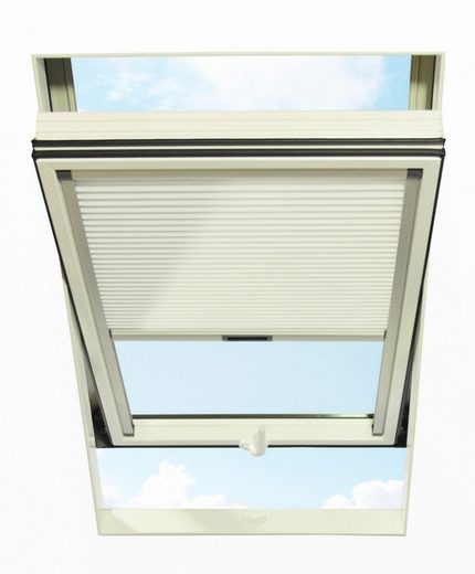 Dachfensterplissee, RORO Türen & Fenster, blickdicht, in Führungsschienen, BxH: 54x78 cm