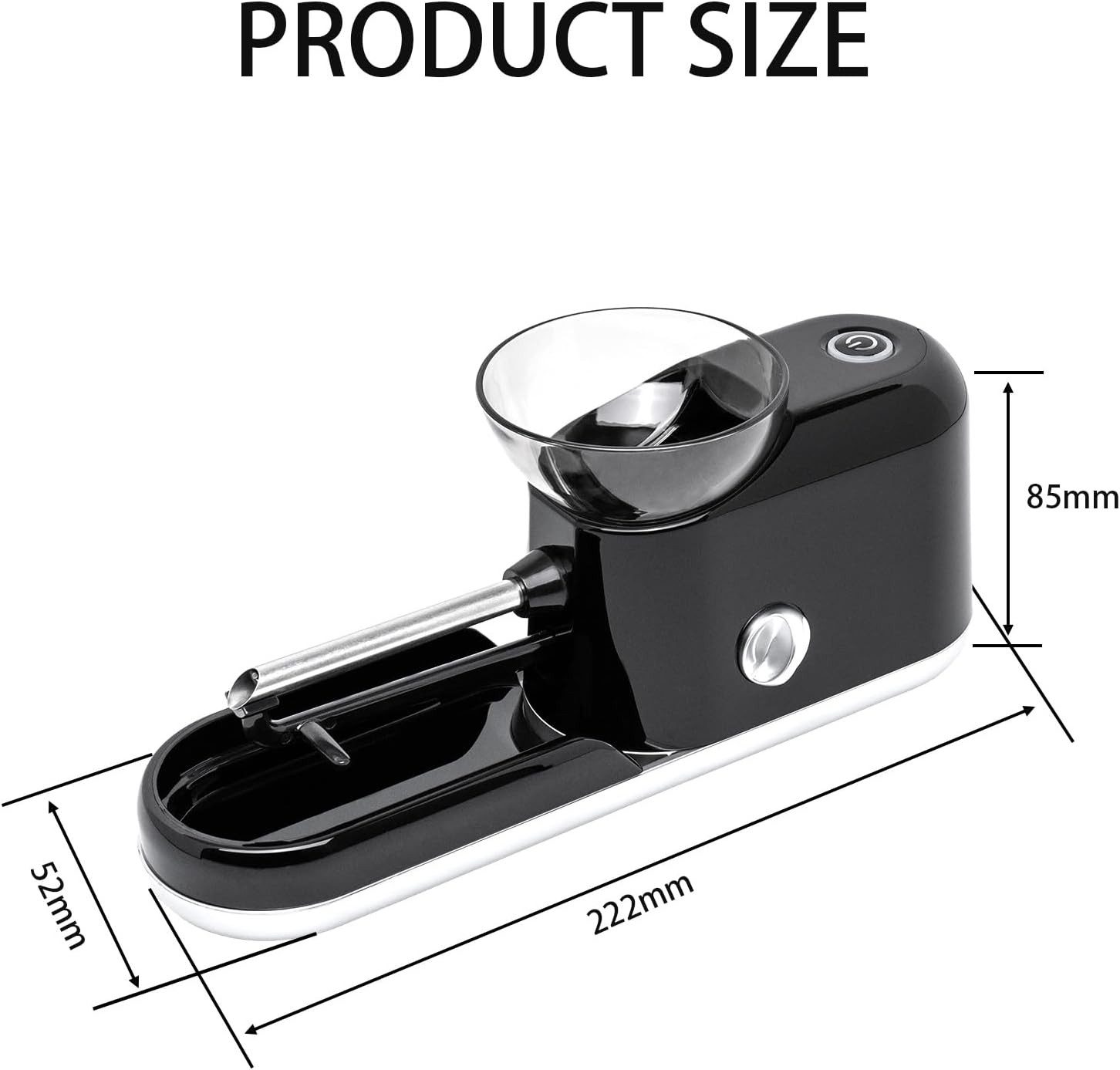 VEKROBOT Tischdrehmaschine Zigarettenmaschine 8,0/6,5 mm, Selbstdreh-Set mit Stopfgerät, (Tragbar für den Haushalt, 1-tlg., Ideal als Geschenk), 2 Sekunden Rauc – Bild 2 von 5