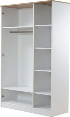 Möbel-Lux Jugendzimmer-Set Mango Lajivert, (Jugendbett, Kleiderschrank, Schreibtisch, Nachttisch), Landhausstil, 100x200 cm
