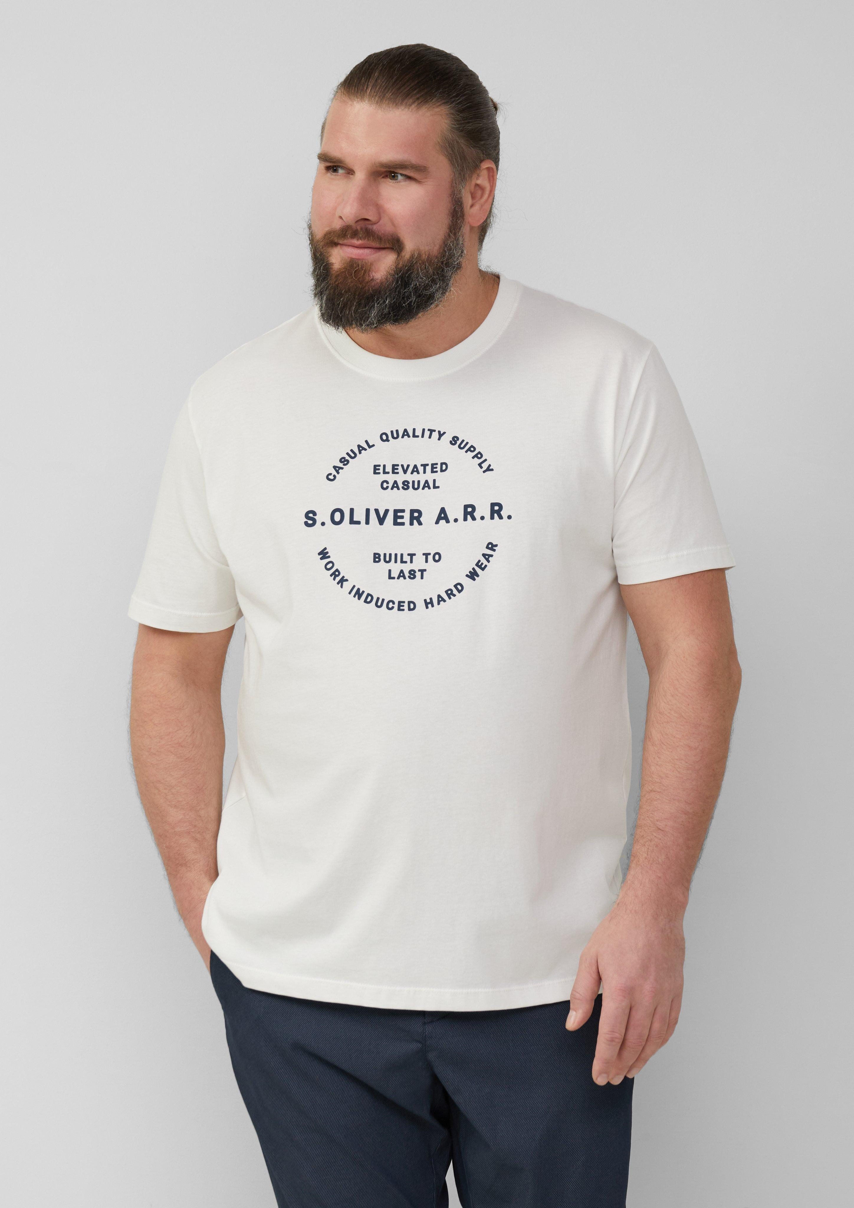 s.Oliver Kurzarmshirt T-Shirt mit Artwork günstig online kaufen