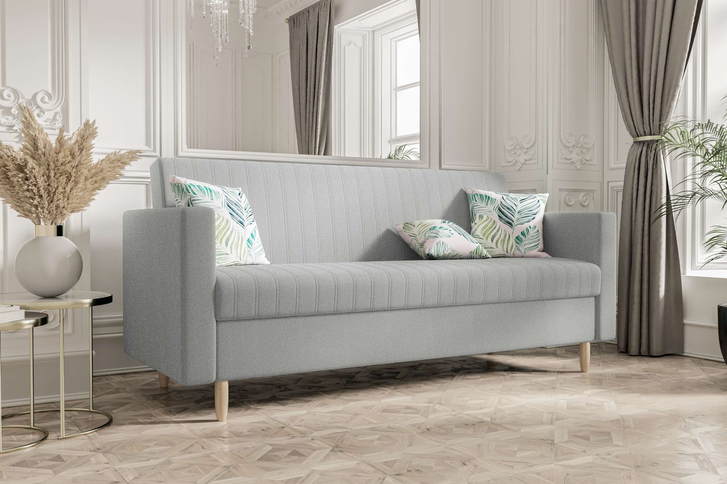 Stylefy 3-Sitzer Melisa, Sofa, Schlafsofa, Sitzkomfort, mit Bettfunktion, mit Bettkasten, Modern Design