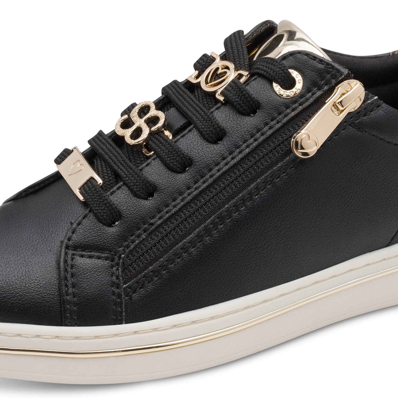 MARCO TOZZI Plateausneaker, Freizeitschuh, Halbschuh, Schnürschuh mit Logoschriftzug