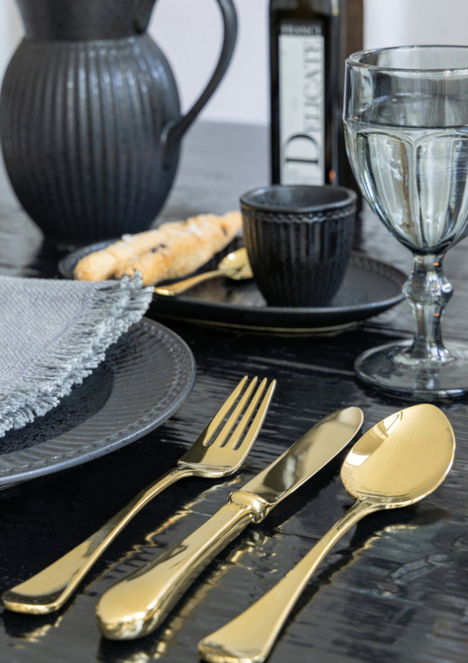 Greengate Besteck-Set Buttermesser Gold 4er-Set, rostfreier Edelstahl