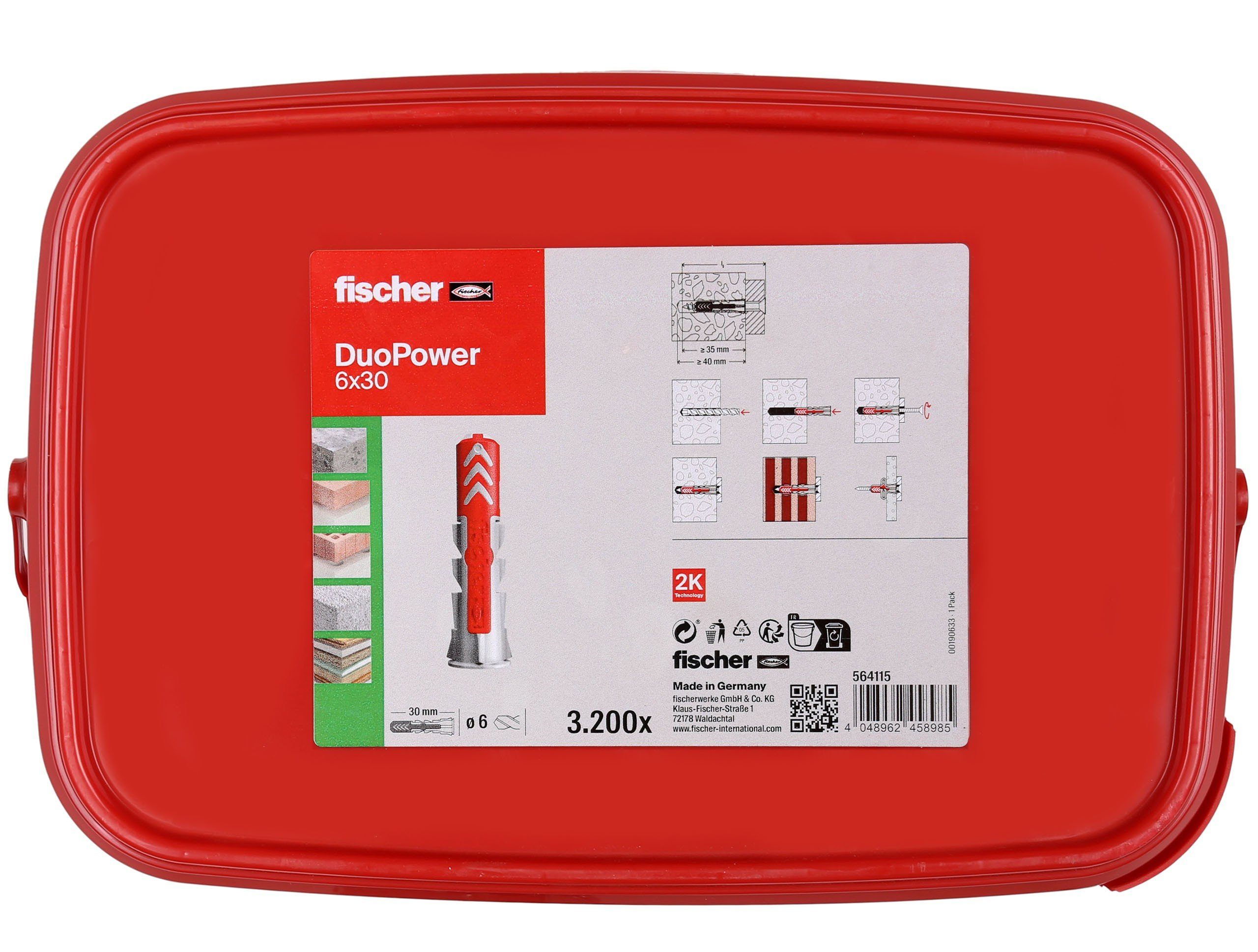 Universal-Dübel 3200 - Sarcia.eu Stück, Dübel-Set Fischer (3200-tlg) 6x30mm DuoPower