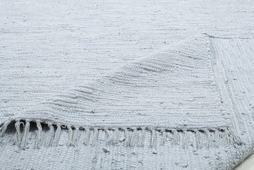 Läufer Happy Cotton Fleckerl, THEKO, rechteckig, Höhe: 5 mm, Handweb Läufer, Flachgewebe, reine Baumwolle, handgewebt, mit Fransen