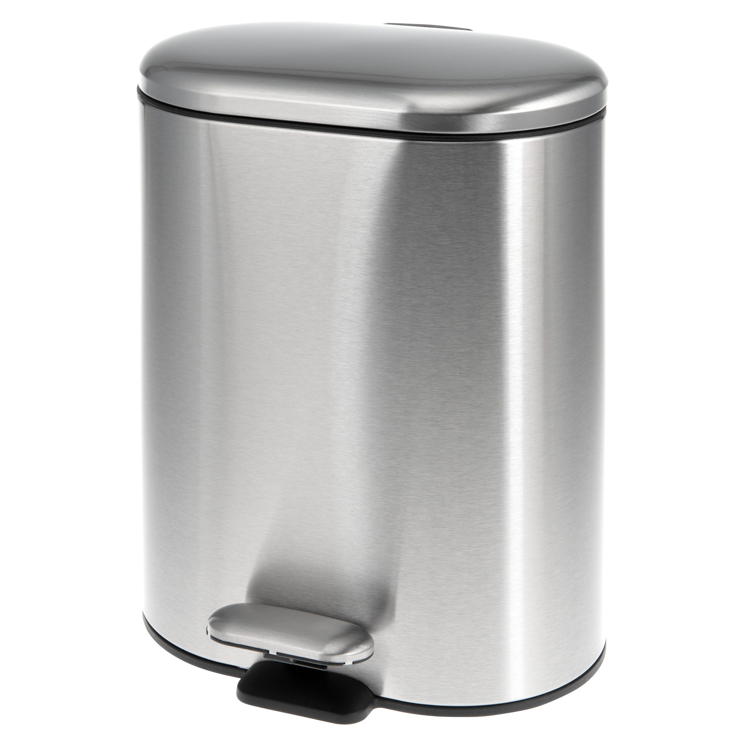 bremermann Kosmetikeimer Treteimer BARBENA - 6 Liter // Edelstahl Anti-Fingerabdruck Softclose