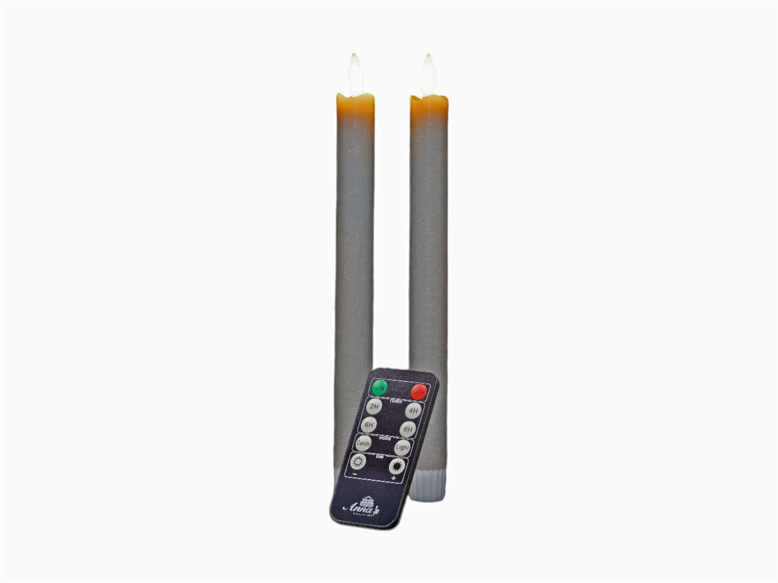 Coen Bakker Deco BV LED-Kerze Wax Candles (Set, 3-tlg), Stabkerzen taupe 23 günstig online kaufen