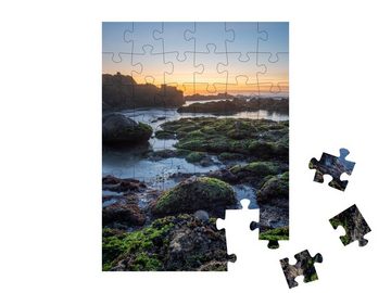 puzzleYOU Puzzle Sonnenuntergang am Ozean von Matosinhos, Portugal, 48 Puzzleteile, puzzleYOU-Kollektionen Portugal