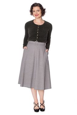 Banned A-Linien-Rock Betty Hahnentritt Muster Retro Vintage Swing Skirt