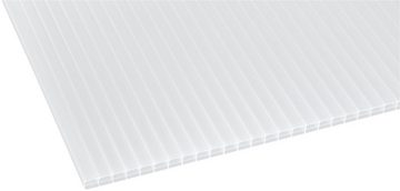 GUTTA Terrassendach Premium, BxT: 913,5x406 cm, Bedachung Doppelstegplatten, BxT: 914x406 cm, Dach Polycarbonat Opal