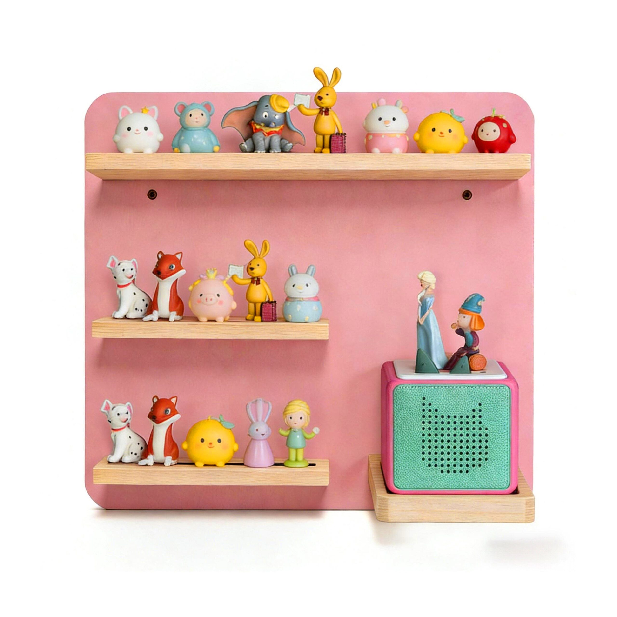 relaxdays Wandregal Toniebox Regal Wand, rosa.