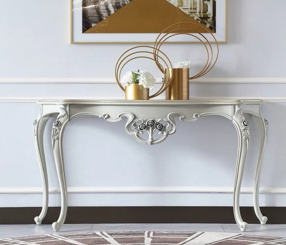 JVmoebel Konsolentisch Eleganter Weißer Konsolentisch Designer Anstelltisch, Made in Europa
