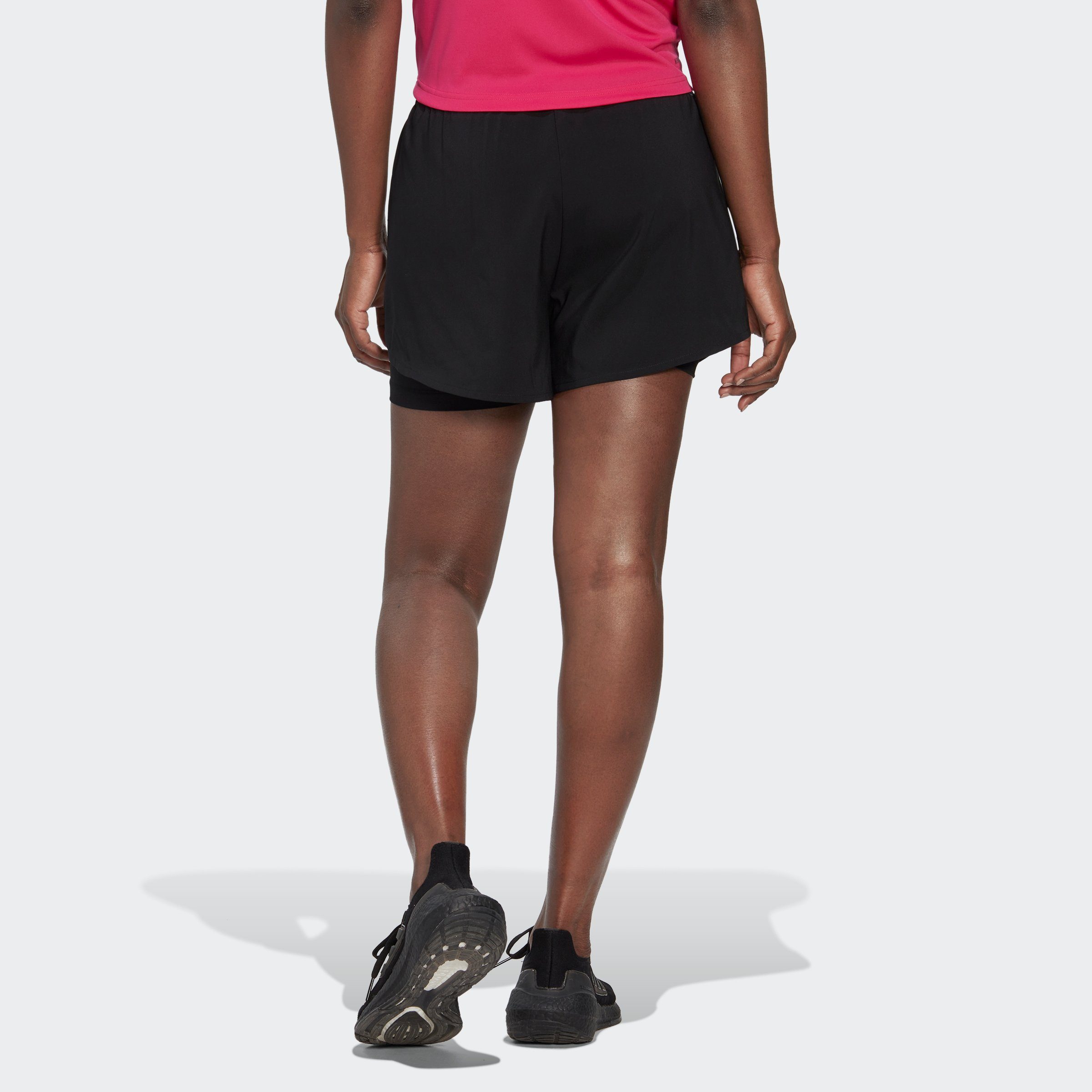 adidas Performance Shorts W MIN White / Black (1-tlg) 2IN1 SHO